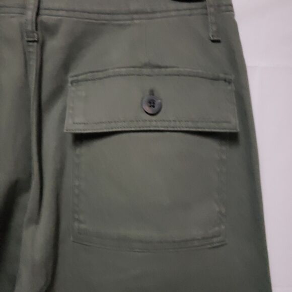 Women's a.n.a Wide Leg Trendy Hobo Chic Cargo Pants Olive Multi Pocket Sz 8 NWT - Picture 16 of 16